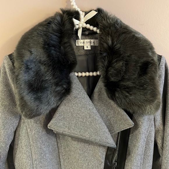 Via Spiga Wool Blend Coat - Picture 3 of 9